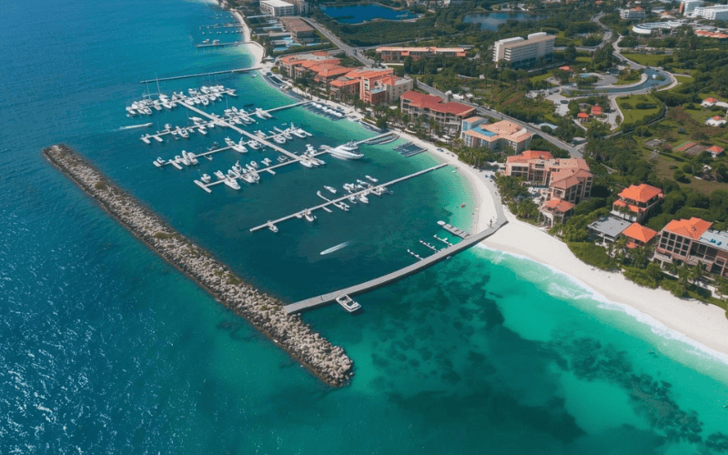 Aerial view of Cap Cana luxury resort area — real estate legal review Dominican Republic